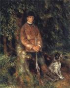 Pierre Renoir Alfred Berard and his Dog oil painting reproduction